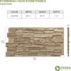Ekena Millwork 48 5/8"W x 24 3/4"H x 1 1/4"D Cascade Stacked Stone, StoneWall Faux Stone Siding Panel, Colfax PNU24X48CACO